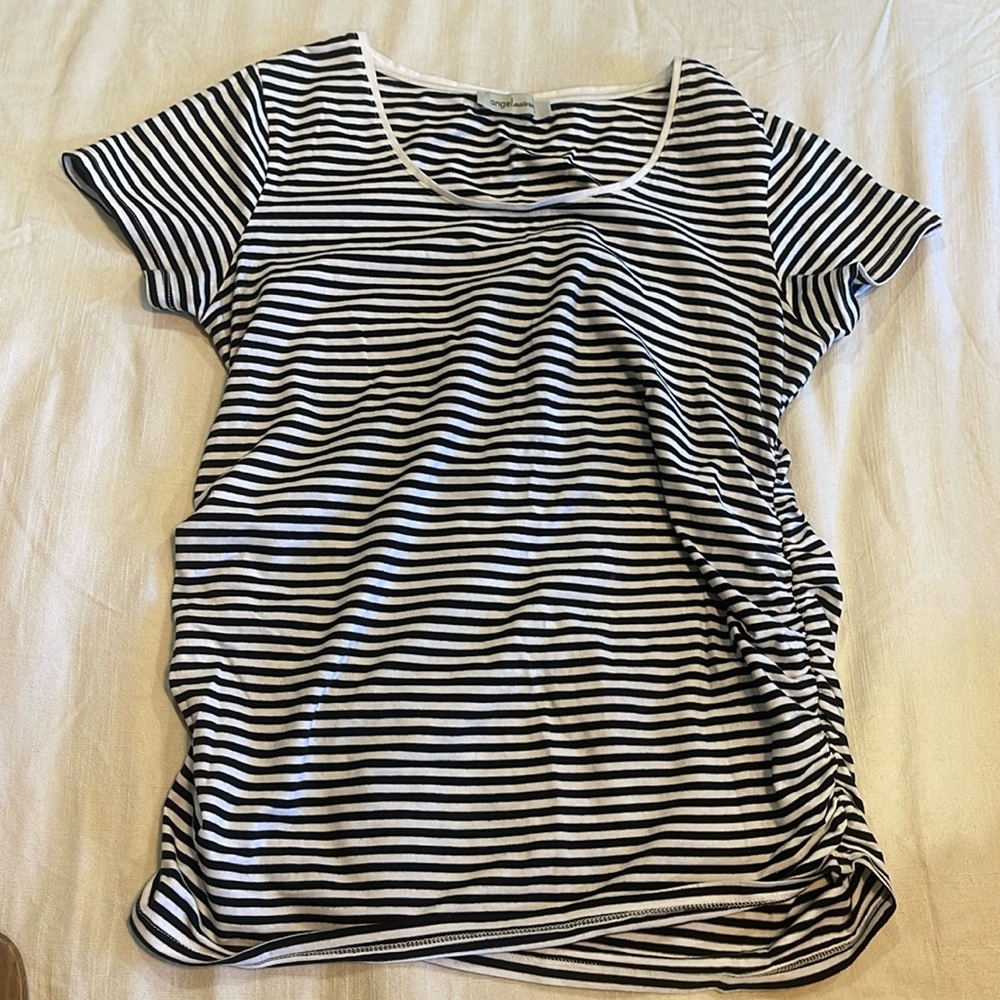 Maternity striped shirt